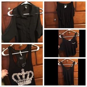 6 Black Tops Bundle